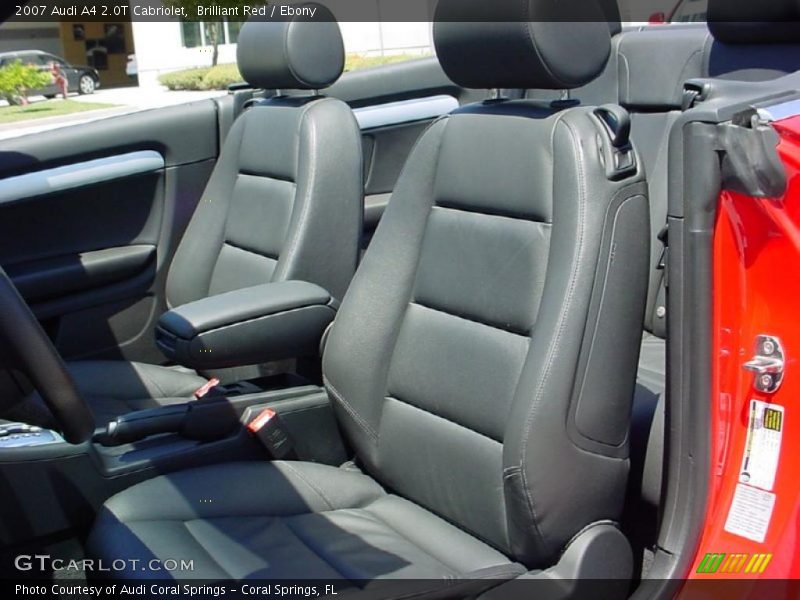 Brilliant Red / Ebony 2007 Audi A4 2.0T Cabriolet