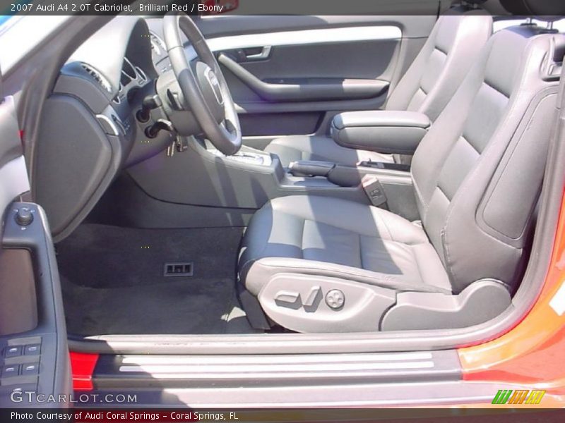 Brilliant Red / Ebony 2007 Audi A4 2.0T Cabriolet