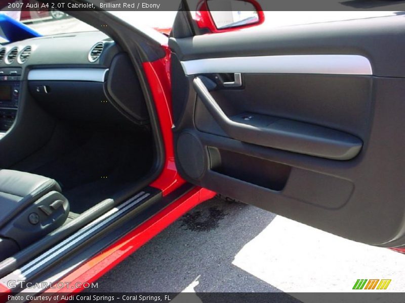 Brilliant Red / Ebony 2007 Audi A4 2.0T Cabriolet