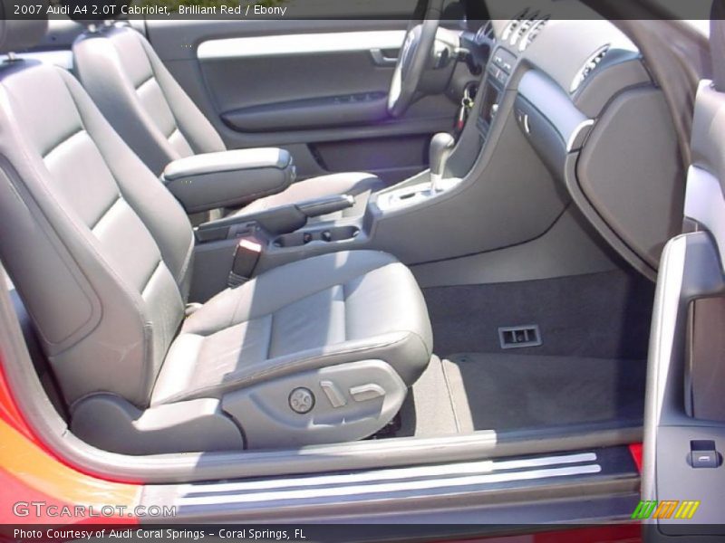 Brilliant Red / Ebony 2007 Audi A4 2.0T Cabriolet
