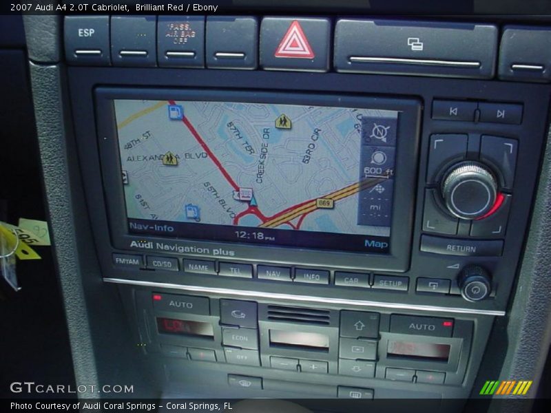 Brilliant Red / Ebony 2007 Audi A4 2.0T Cabriolet