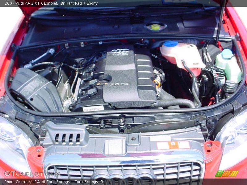 Brilliant Red / Ebony 2007 Audi A4 2.0T Cabriolet