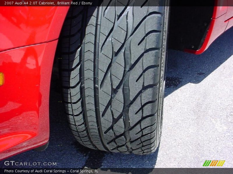 Brilliant Red / Ebony 2007 Audi A4 2.0T Cabriolet