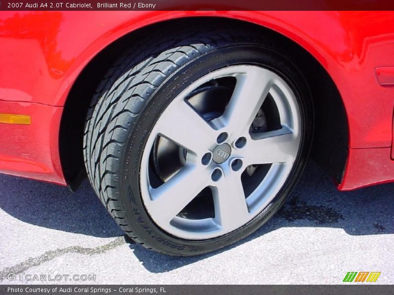 Brilliant Red / Ebony 2007 Audi A4 2.0T Cabriolet