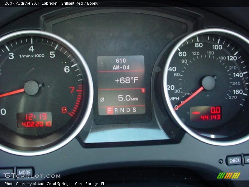 Brilliant Red / Ebony 2007 Audi A4 2.0T Cabriolet