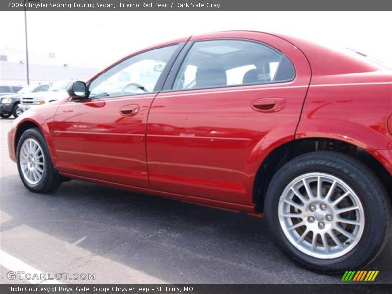 Inferno Red Pearl / Dark Slate Gray 2004 Chrysler Sebring Touring Sedan