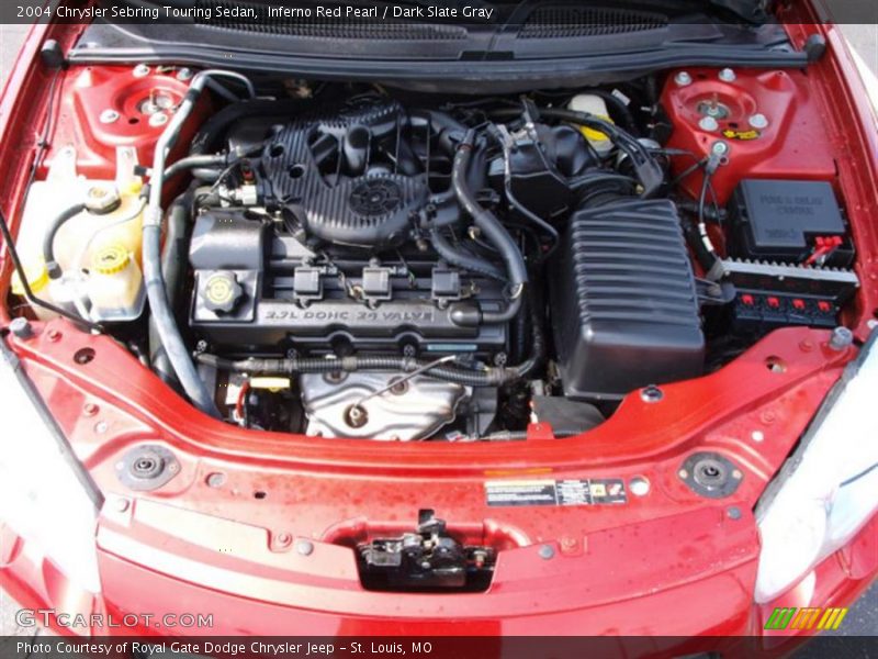 Inferno Red Pearl / Dark Slate Gray 2004 Chrysler Sebring Touring Sedan