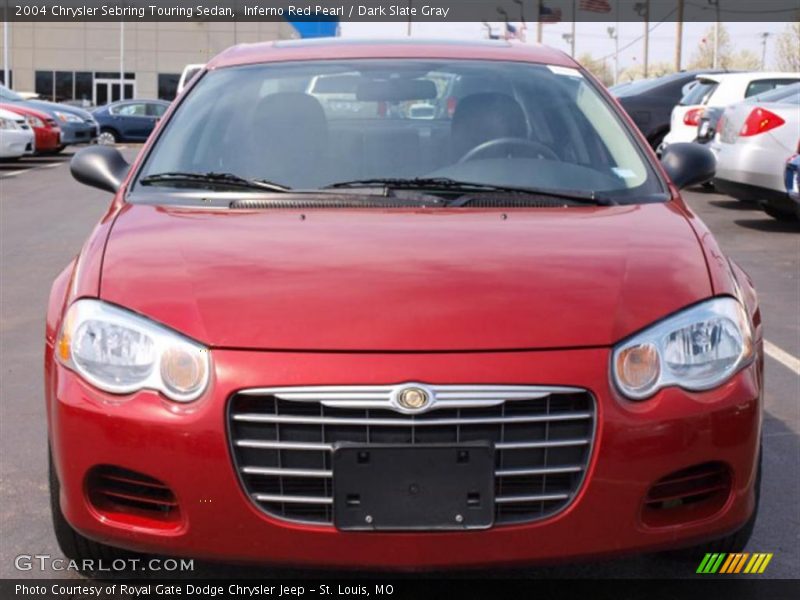 Inferno Red Pearl / Dark Slate Gray 2004 Chrysler Sebring Touring Sedan