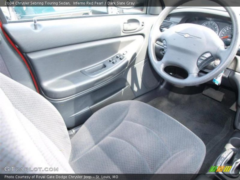 Inferno Red Pearl / Dark Slate Gray 2004 Chrysler Sebring Touring Sedan