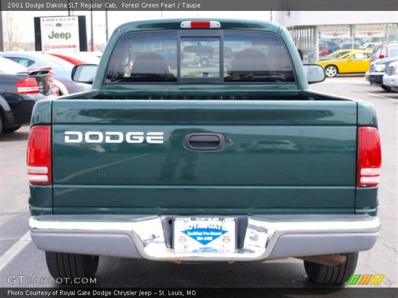 Forest Green Pearl / Taupe 2001 Dodge Dakota SLT Regular Cab