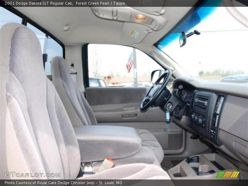 Forest Green Pearl / Taupe 2001 Dodge Dakota SLT Regular Cab