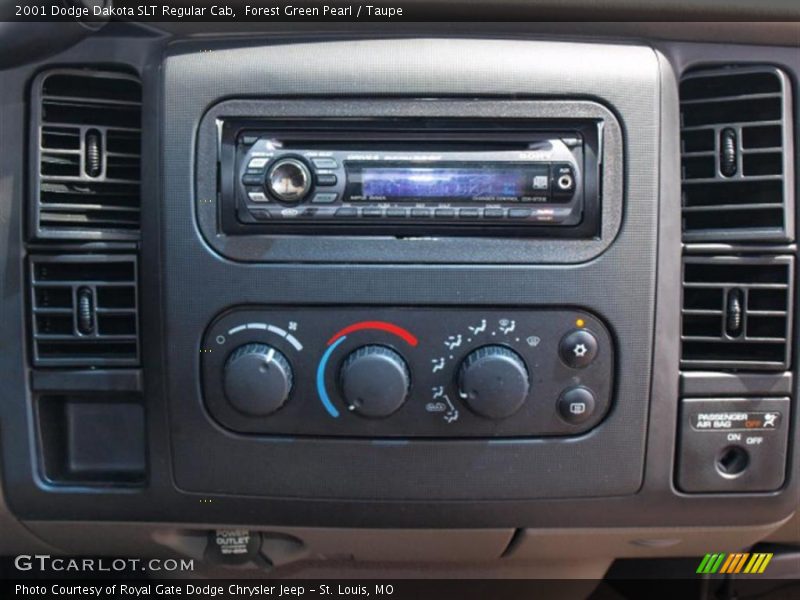 Forest Green Pearl / Taupe 2001 Dodge Dakota SLT Regular Cab