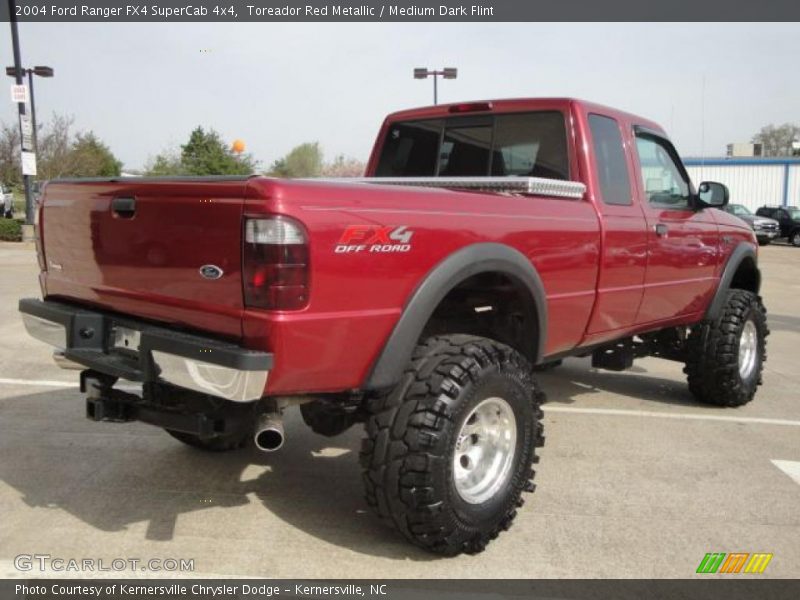 Toreador Red Metallic / Medium Dark Flint 2004 Ford Ranger FX4 SuperCab 4x4