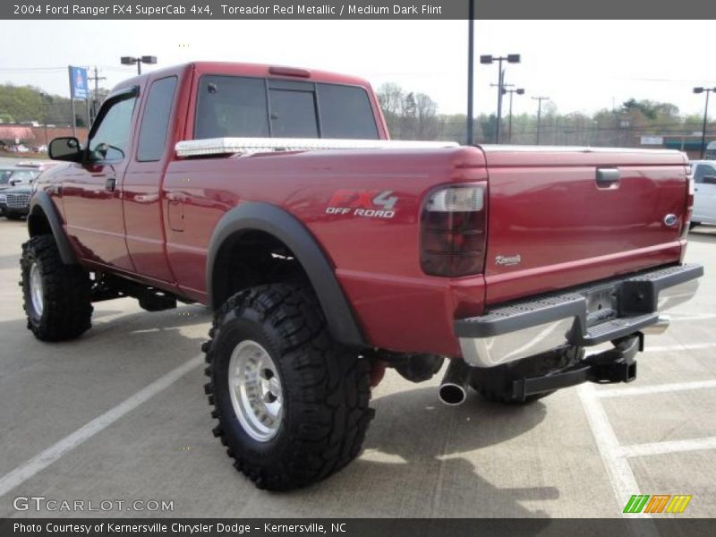 Toreador Red Metallic / Medium Dark Flint 2004 Ford Ranger FX4 SuperCab 4x4