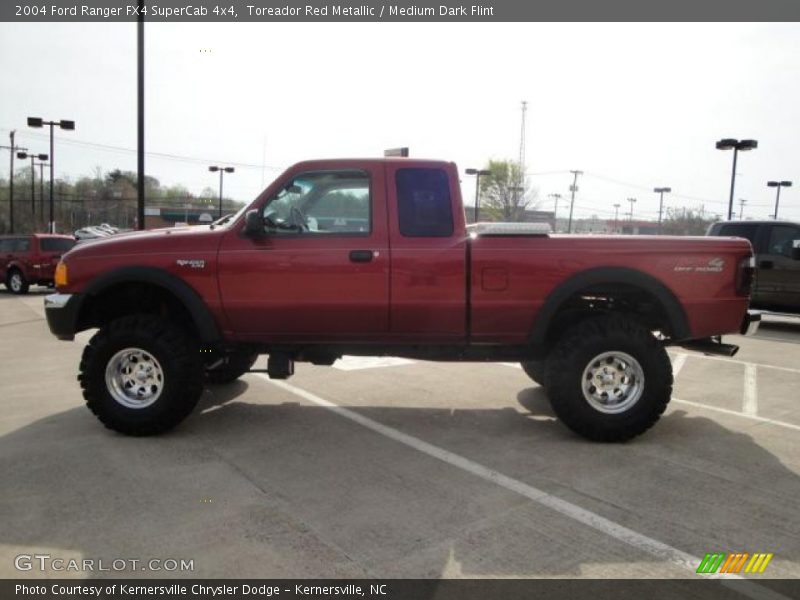Toreador Red Metallic / Medium Dark Flint 2004 Ford Ranger FX4 SuperCab 4x4