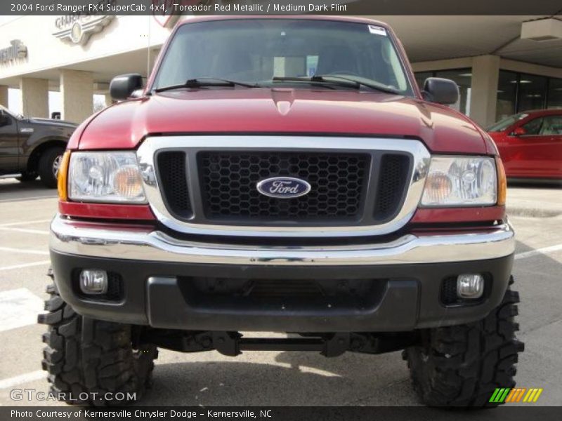 Toreador Red Metallic / Medium Dark Flint 2004 Ford Ranger FX4 SuperCab 4x4