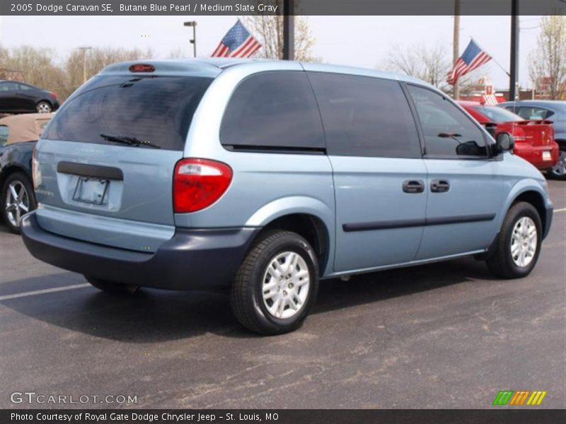 Butane Blue Pearl / Medium Slate Gray 2005 Dodge Caravan SE