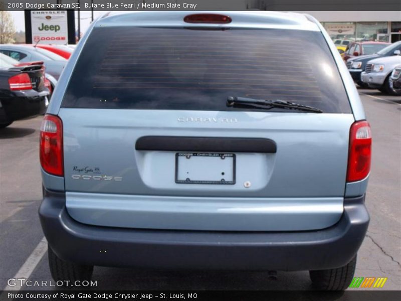 Butane Blue Pearl / Medium Slate Gray 2005 Dodge Caravan SE