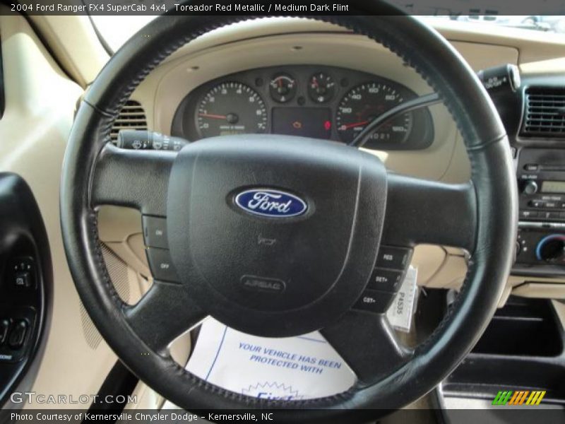 Toreador Red Metallic / Medium Dark Flint 2004 Ford Ranger FX4 SuperCab 4x4