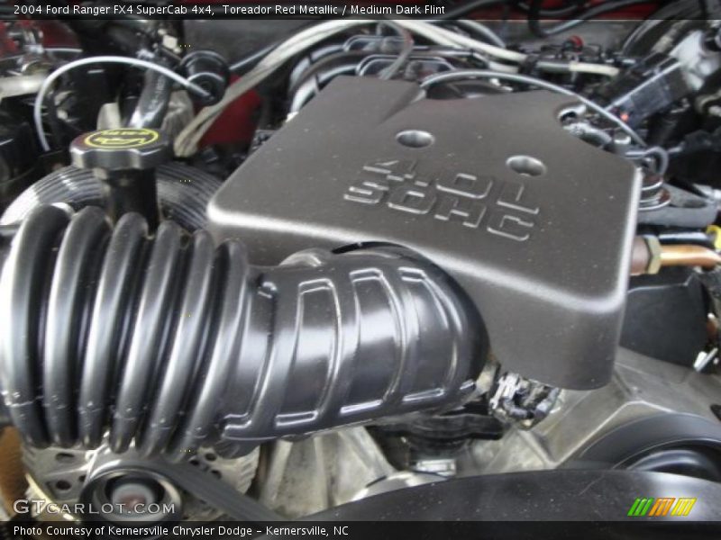 Toreador Red Metallic / Medium Dark Flint 2004 Ford Ranger FX4 SuperCab 4x4