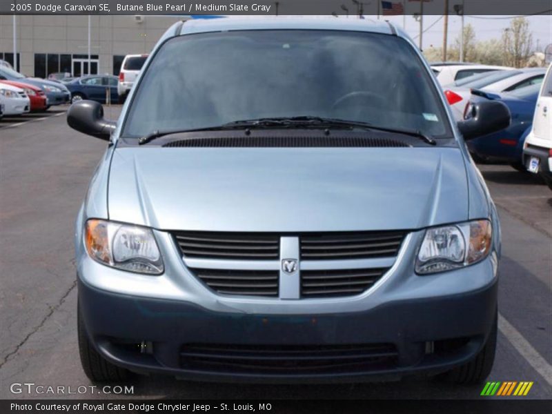 Butane Blue Pearl / Medium Slate Gray 2005 Dodge Caravan SE