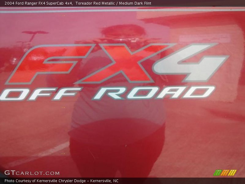 Toreador Red Metallic / Medium Dark Flint 2004 Ford Ranger FX4 SuperCab 4x4