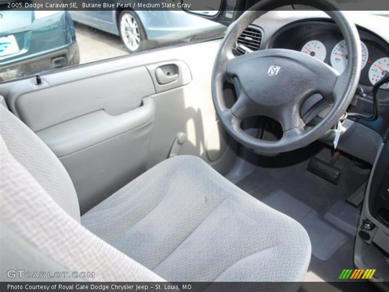 Butane Blue Pearl / Medium Slate Gray 2005 Dodge Caravan SE