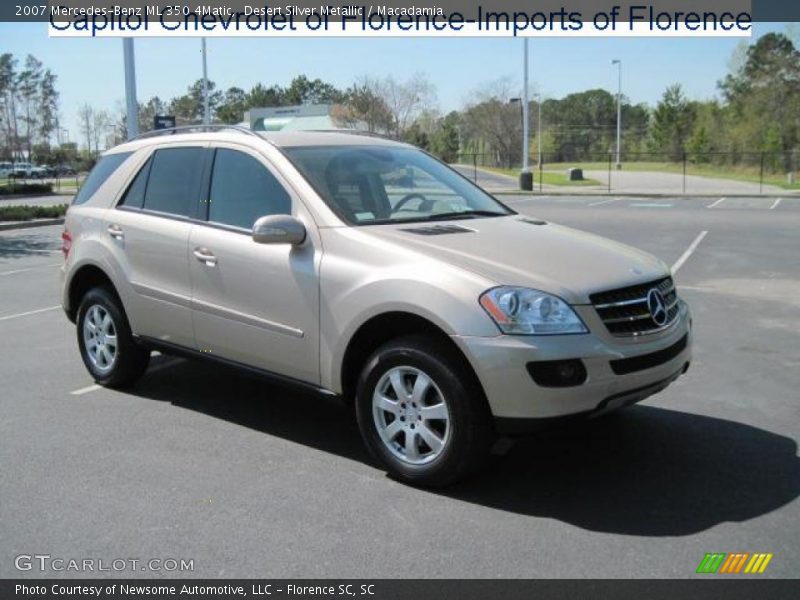 Desert Silver Metallic / Macadamia 2007 Mercedes-Benz ML 350 4Matic