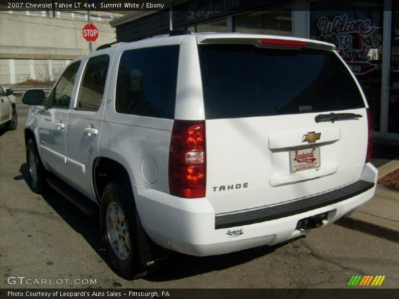 Summit White / Ebony 2007 Chevrolet Tahoe LT 4x4