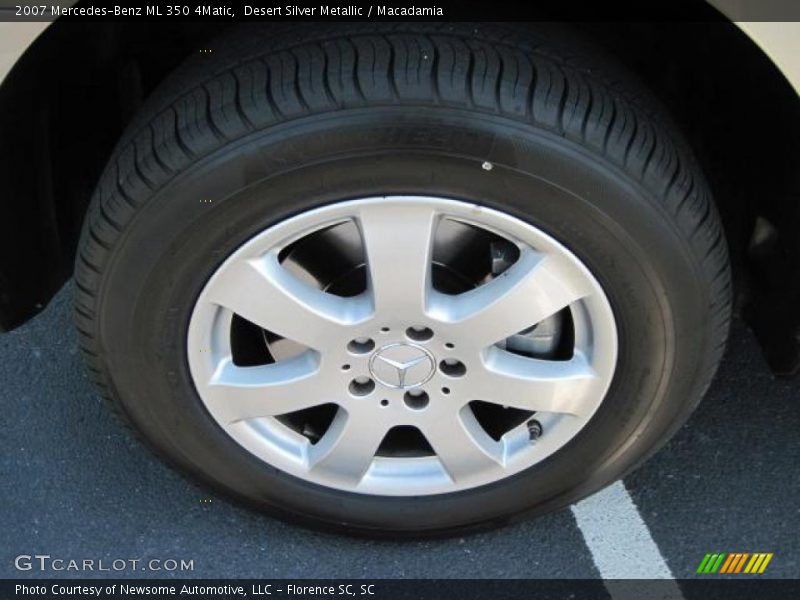 Desert Silver Metallic / Macadamia 2007 Mercedes-Benz ML 350 4Matic