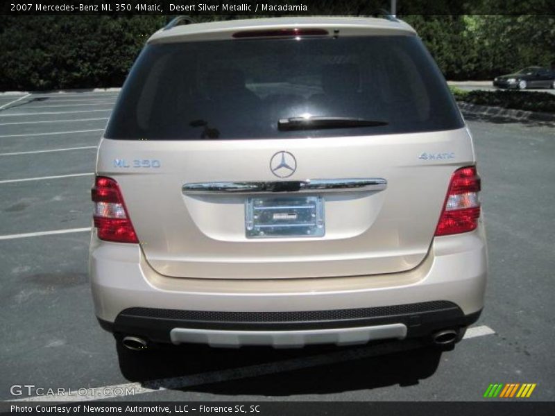 Desert Silver Metallic / Macadamia 2007 Mercedes-Benz ML 350 4Matic