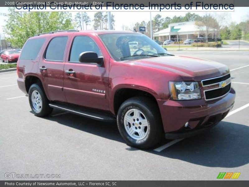 Deep Ruby Metallic / Ebony 2008 Chevrolet Tahoe LS