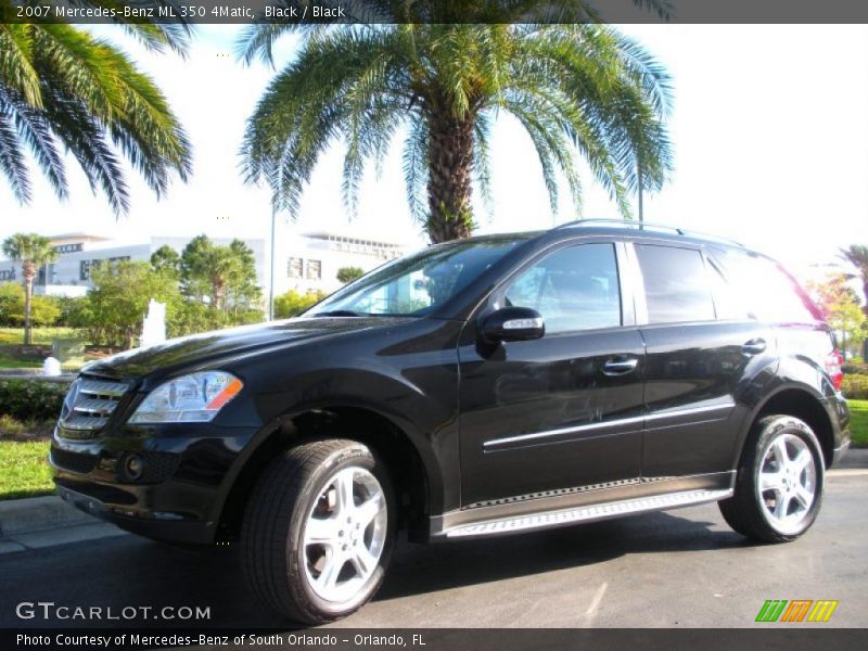 Black / Black 2007 Mercedes-Benz ML 350 4Matic