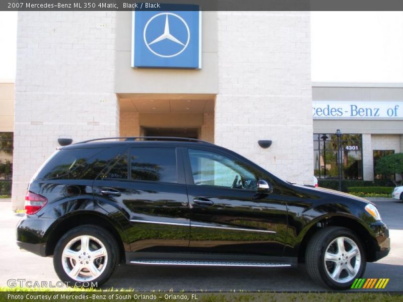 Black / Black 2007 Mercedes-Benz ML 350 4Matic