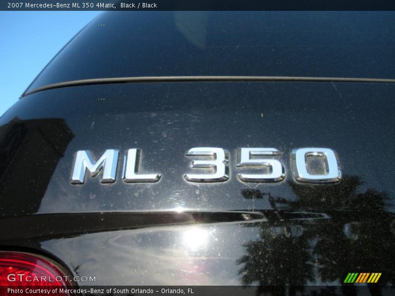Black / Black 2007 Mercedes-Benz ML 350 4Matic