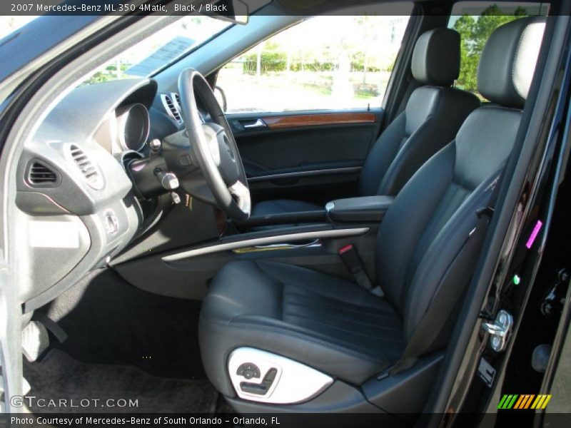Black / Black 2007 Mercedes-Benz ML 350 4Matic