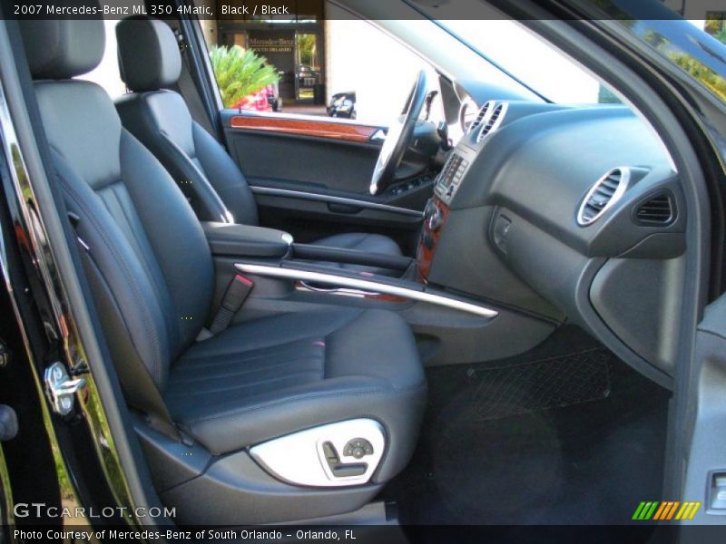Black / Black 2007 Mercedes-Benz ML 350 4Matic