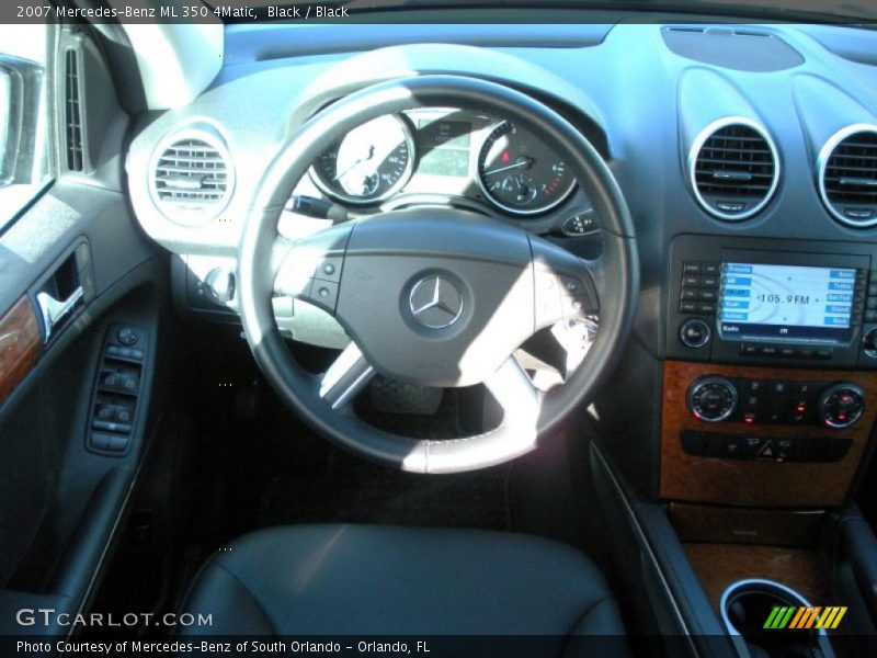 Black / Black 2007 Mercedes-Benz ML 350 4Matic