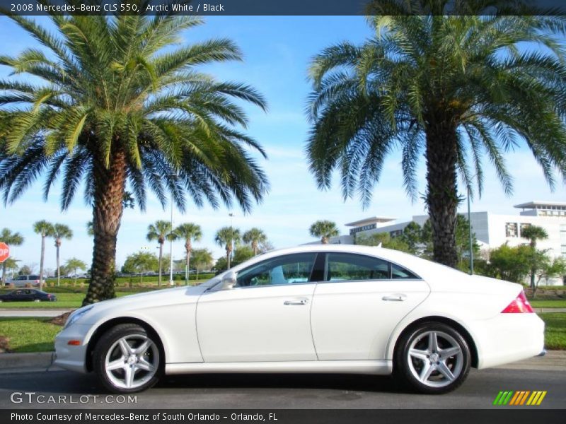 Arctic White / Black 2008 Mercedes-Benz CLS 550
