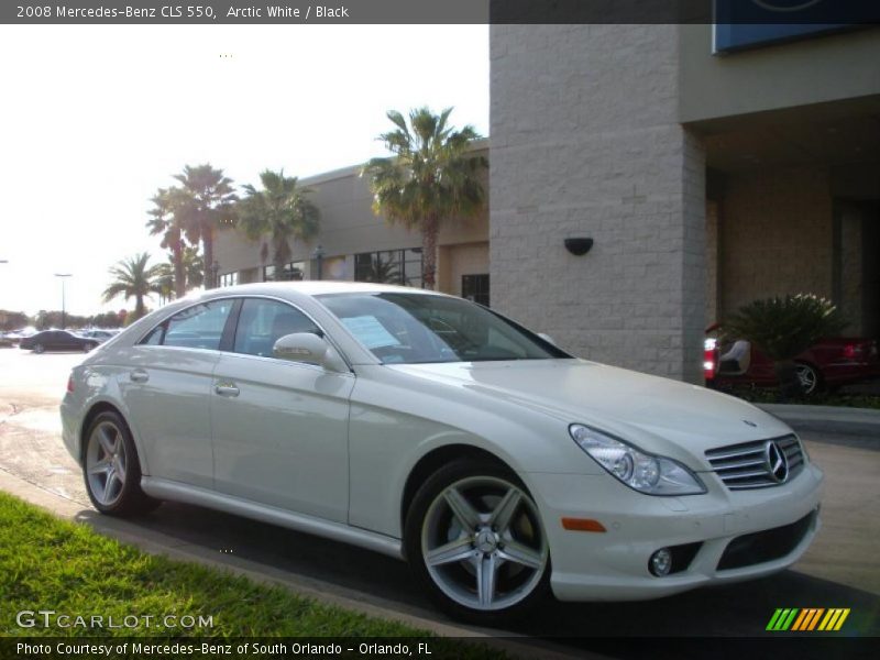 Arctic White / Black 2008 Mercedes-Benz CLS 550