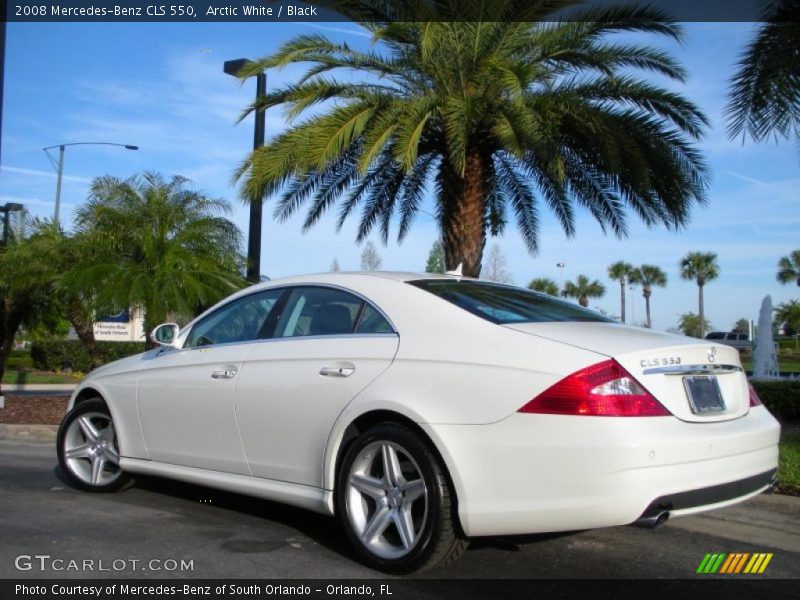 Arctic White / Black 2008 Mercedes-Benz CLS 550