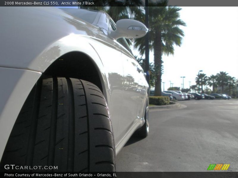 Arctic White / Black 2008 Mercedes-Benz CLS 550