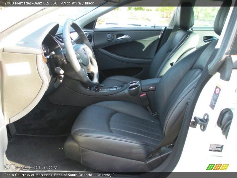 Arctic White / Black 2008 Mercedes-Benz CLS 550
