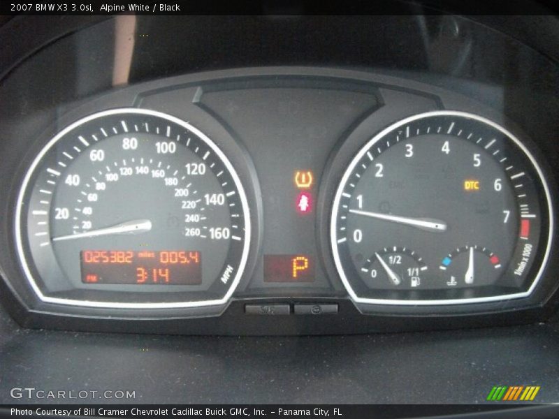 Alpine White / Black 2007 BMW X3 3.0si