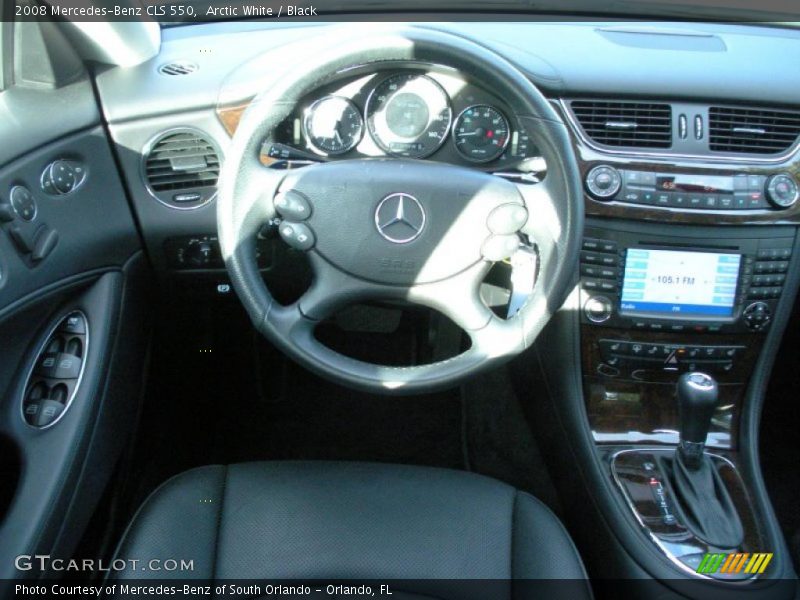 Arctic White / Black 2008 Mercedes-Benz CLS 550