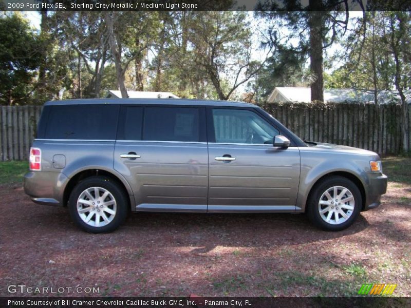 Sterling Grey Metallic / Medium Light Stone 2009 Ford Flex SEL
