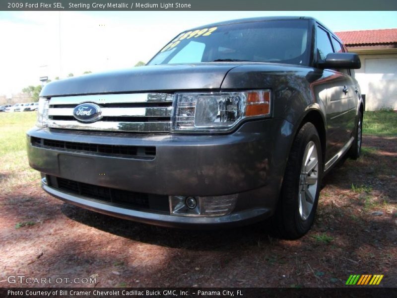 Sterling Grey Metallic / Medium Light Stone 2009 Ford Flex SEL