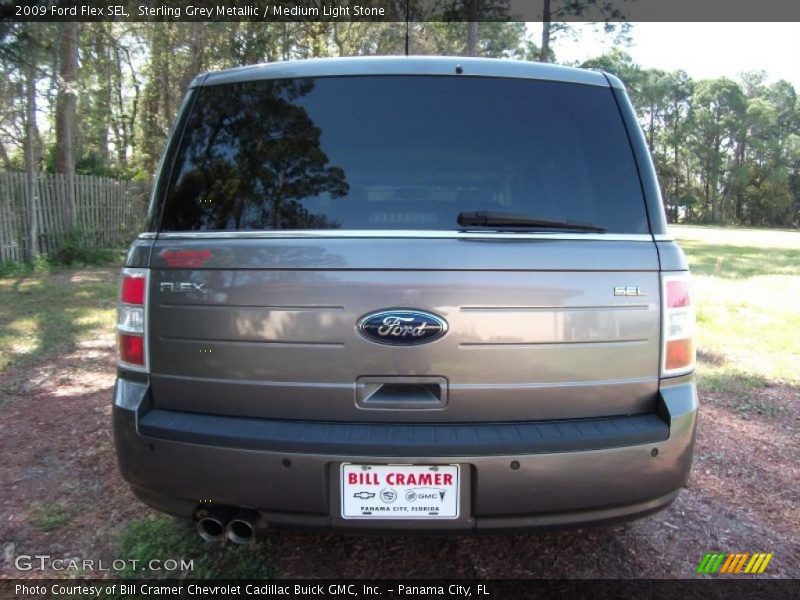 Sterling Grey Metallic / Medium Light Stone 2009 Ford Flex SEL