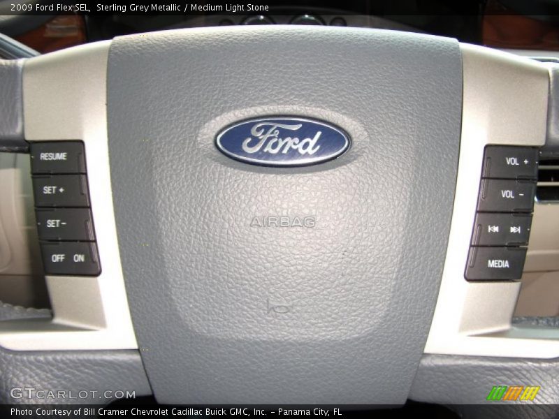 Sterling Grey Metallic / Medium Light Stone 2009 Ford Flex SEL