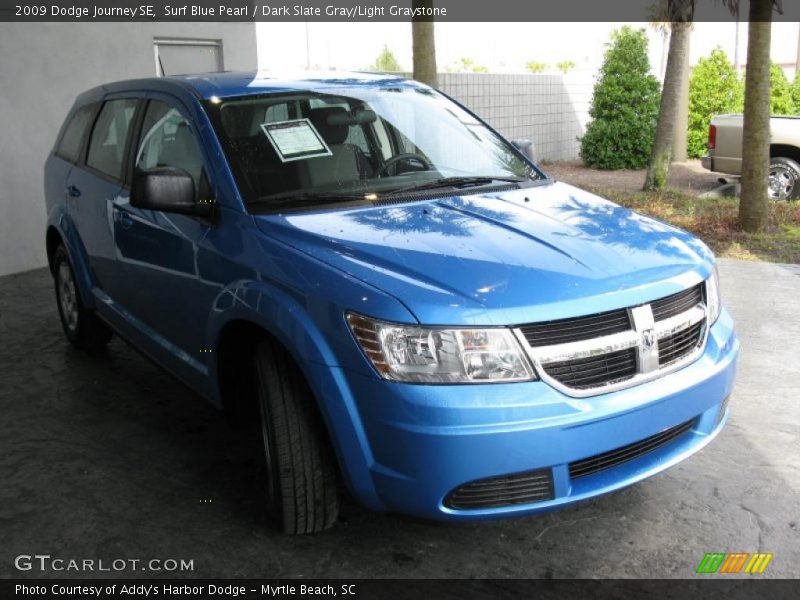 Surf Blue Pearl / Dark Slate Gray/Light Graystone 2009 Dodge Journey SE